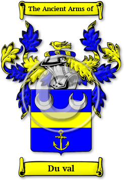 Du val Family Crest Download (jpg) Legacy Series - 150 DPI